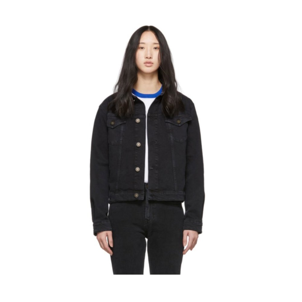 Calvin Klein Black Denim Trucker Jacket